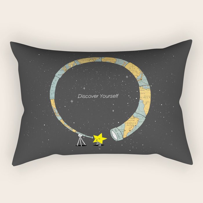 Discover yourself Rectangular Pillow Gallery Image 1