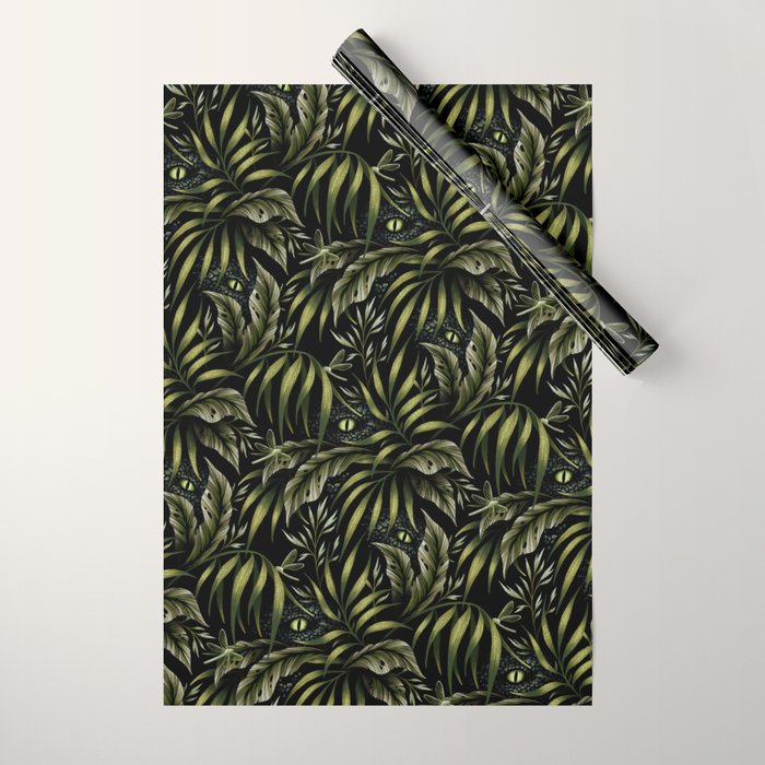 Jurassic Jungle - Camo Green Wrapping Paper Gallery Image 1