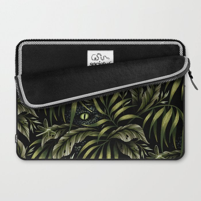 Jurassic Jungle - Camo Green Laptop Sleeve Gallery Image 2