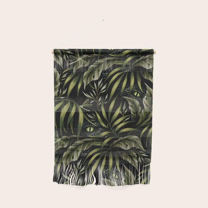 Jurassic Jungle - Camo Green Wall Hanging Gallery Image 1
