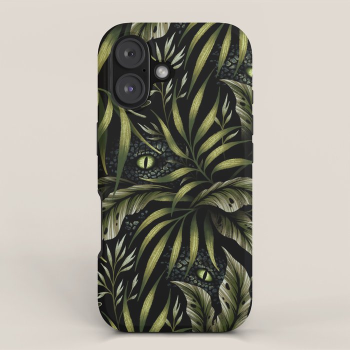 Jurassic Jungle - Camo Green iPhone Case Gallery Image 1