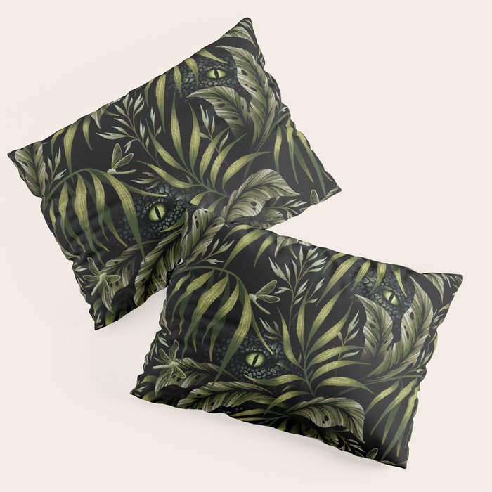 Jurassic Jungle - Camo Green Pillow Sham Gallery Image 3