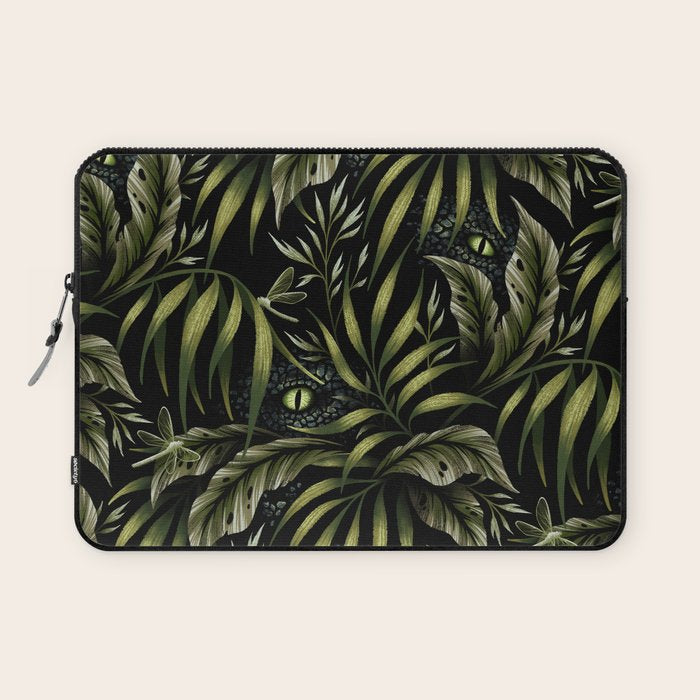 Jurassic Jungle - Camo Green Laptop Sleeve Gallery Image 1