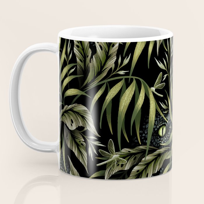Jurassic Jungle - Camo Green Coffee Mug Gallery Image 3