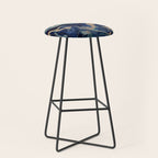 DRAMAQUEEN - GOLD INDIGO MARBLE Stool Gallery Image 1