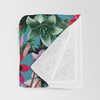 SUMMER BOTANICAL V Throw Blanket Gallery Image 3