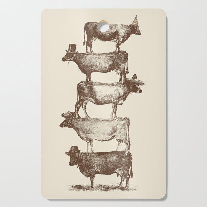 Cow Cow Nuts Cutting Board Gallery Image 1