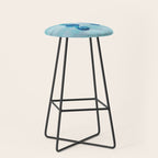 Blue Seahorse Couple Underwater Stool Gallery Image 1