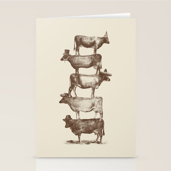 Cow Cow Nuts Stationery Card Gallery Image 2