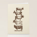 Cow Cow Nuts Stationery Card Gallery Image 2