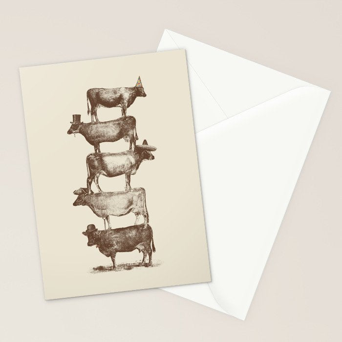 Cow Cow Nuts Stationery Card Gallery Image 2