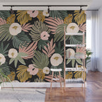 Floral garden tropical 7F Wall Mural Gallery Image 1