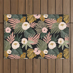 Floral garden tropical 7F Outdoor Rug Gallery Image 1