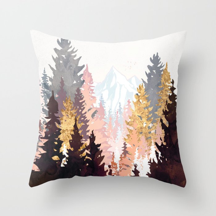 Wine Forest Throw Pillow Gallery Image 6