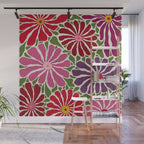 Lazy Florals #3 Wall Mural Gallery Image 1