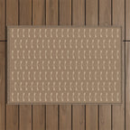 Dragonfly Pattern XI Earthy Beige Outdoor Rug Gallery Image 1