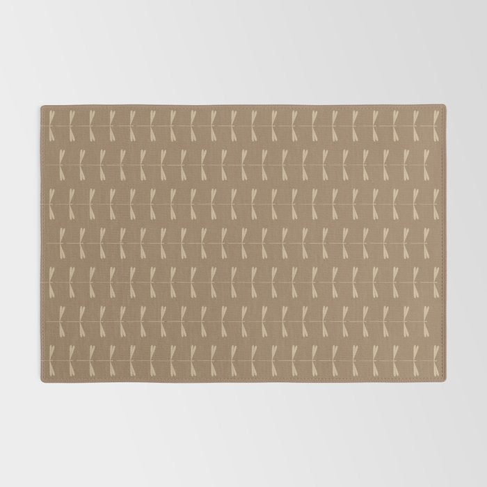 Dragonfly Pattern XI Earthy Beige Rug Gallery Image 2