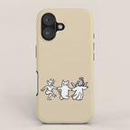 The angel and devil and cat iPhone Case Gallery Image 1