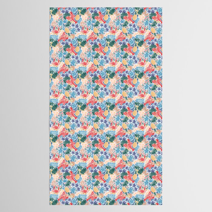 Seaside Floral Dream Tablecloth Gallery Image 2