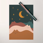 Cat Landscape 133 Wrapping Paper Gallery Image 1