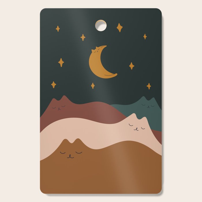 Cat Landscape 133 Cutting Board Gallery Image 1