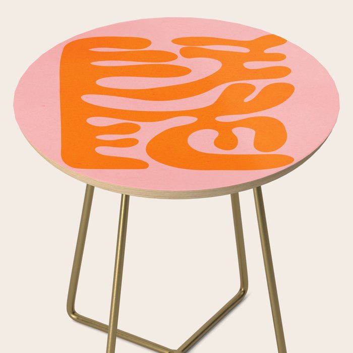 Tangerine & Sundown: Matisse Paper Cutouts 12 Side Table Gallery Image 2
