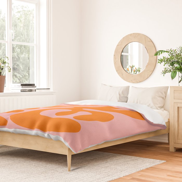 Tangerine & Sundown: Matisse Paper Cutouts 12 Duvet Cover Gallery Image 2