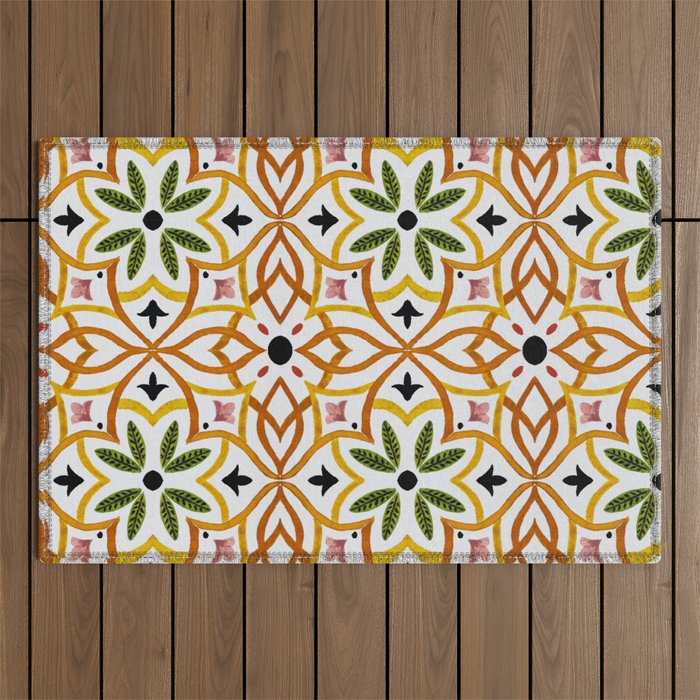 Obsession nature mosaics Outdoor Rug Gallery Image 1