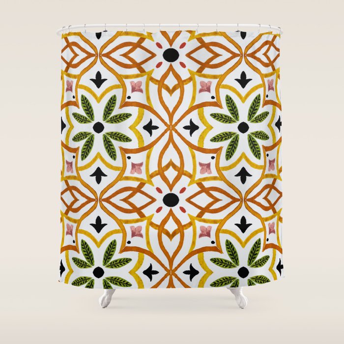 Obsession nature mosaics Shower Curtain Gallery Image 1