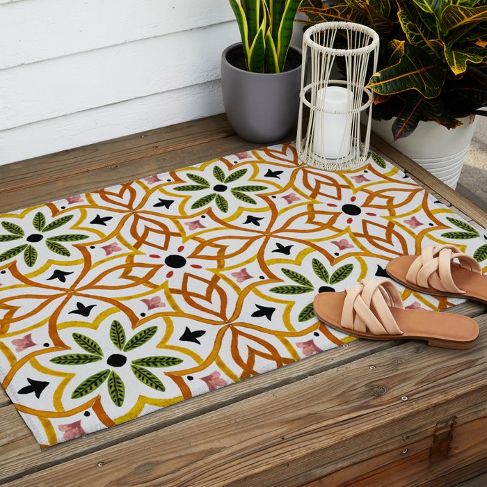 Obsession nature mosaics Outdoor Rug Gallery Image 2