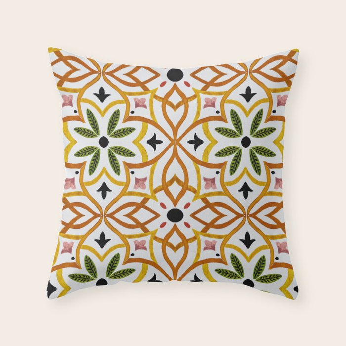 Obsession nature mosaics Throw Pillow Gallery Image 6