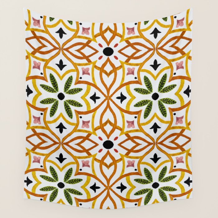 Obsession nature mosaics Wall Tapestry Gallery Image 1