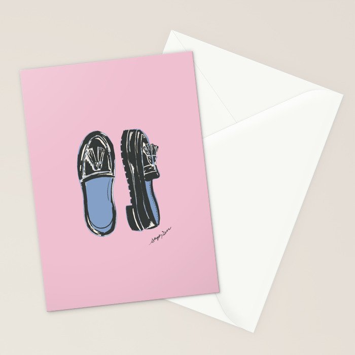 Loafer Shoe Illustration Stationery Card Gallery Image 2