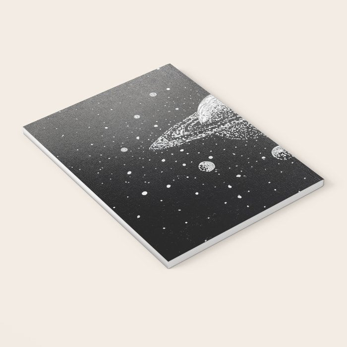 "Saturn's Moons" Outer Space Original Art, Planets, Galaxy Wall Decor Notebook Gallery Image 3