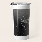 "Saturn's Moons" Outer Space Original Art, Planets, Galaxy Wall Decor Travel Mug Gallery Image 3