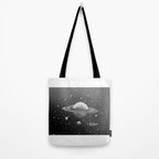 "Saturn's Moons" Outer Space Original Art, Planets, Galaxy Wall Decor Tote Bag Gallery Image 2