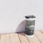 "Saturn's Moons" Outer Space Original Art, Planets, Galaxy Wall Decor Travel Mug Gallery Image 4