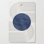 Deep Blue Simple Composition Cutting Board Gallery Image 1