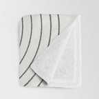 Deep Blue Simple Composition Throw Blanket Gallery Image 3