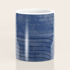 Deep Blue Simple Composition Coffee Mug Gallery Image 4