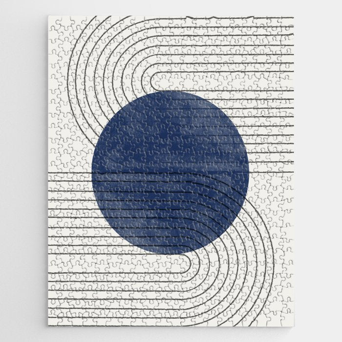 Deep Blue Simple Composition Jigsaw Puzzle Gallery Image 1