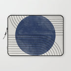 Deep Blue Simple Composition Laptop Sleeve Gallery Image 1