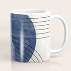Deep Blue Simple Composition Coffee Mug Gallery Image 1