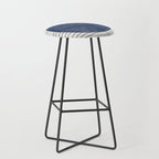 Deep Blue Simple Composition Stool Gallery Image 1