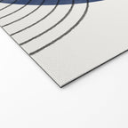 Deep Blue Simple Composition Welcome Mat Gallery Image 2
