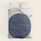 Deep Blue Simple Composition Comforter Gallery Image 6