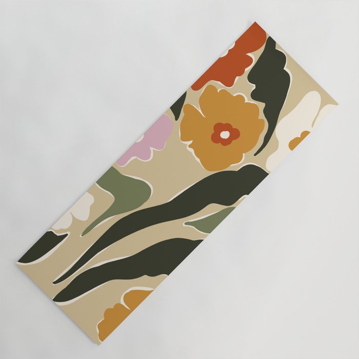 mid century matisse flower market  Yoga Mat Gallery Image 1
