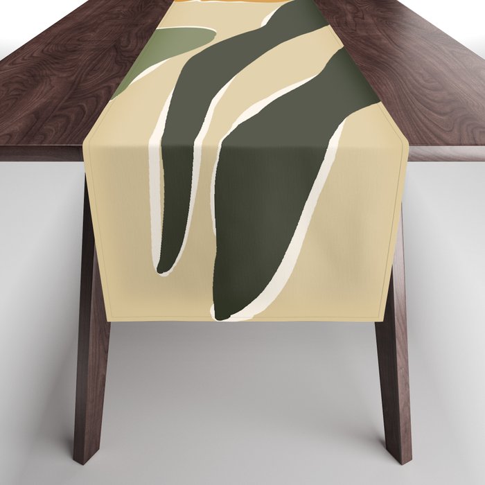 mid century matisse flower market  Table Runner Gallery Image 1
