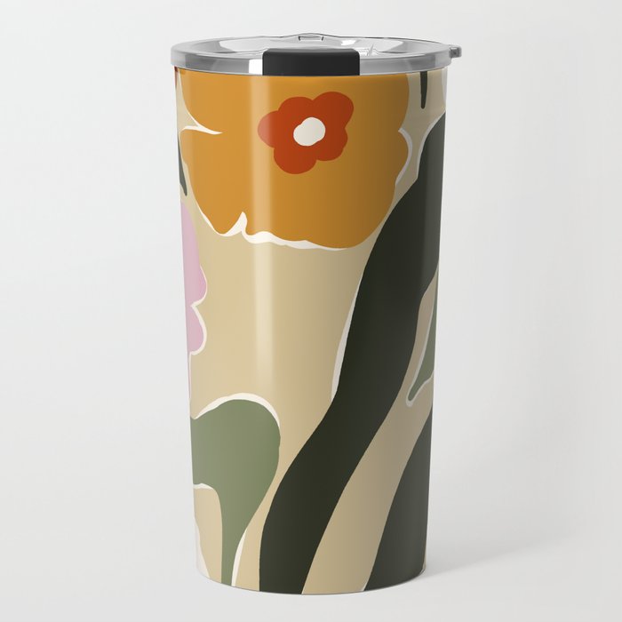 mid century matisse flower market  Travel Mug Gallery Image 1