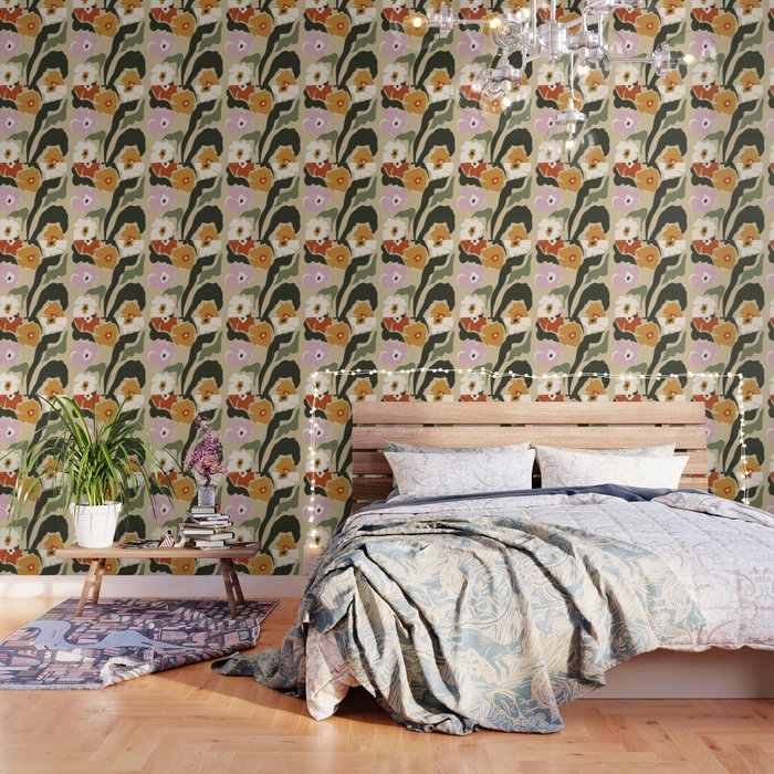 Mid Century Matisse Flower Market  Wallpaper Gallery Image 3